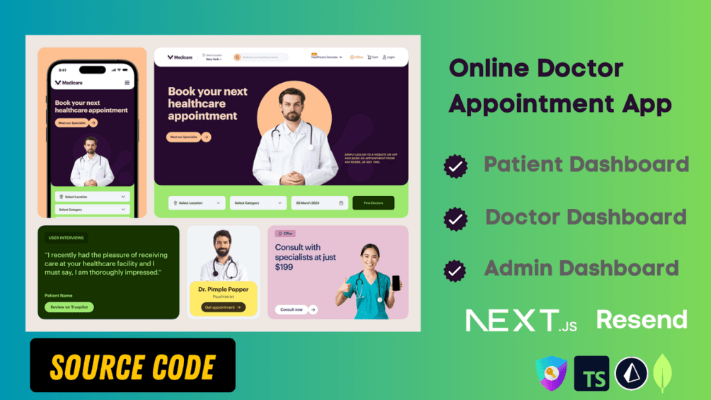 Medical App Source Code: Modern UI, Multi-Authentication, Zoom Integration & More!